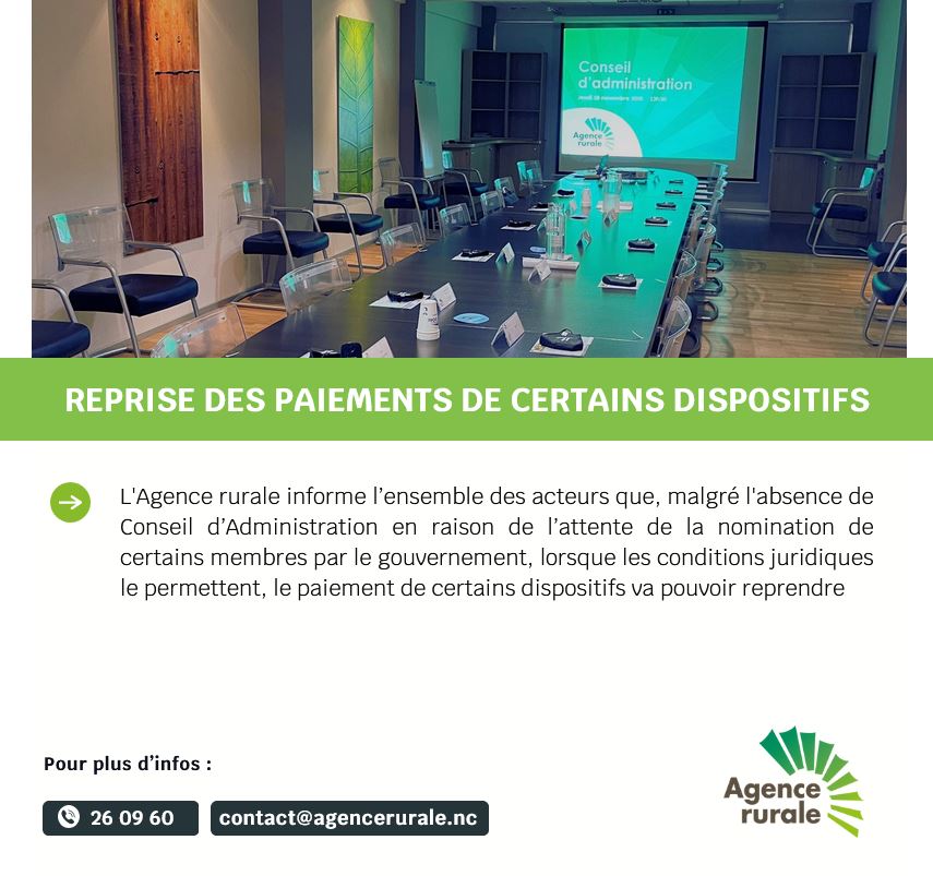 Reprise des paiements